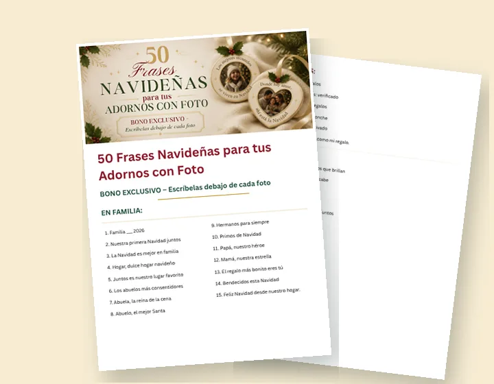 Páginas de las 50 frases navideñas